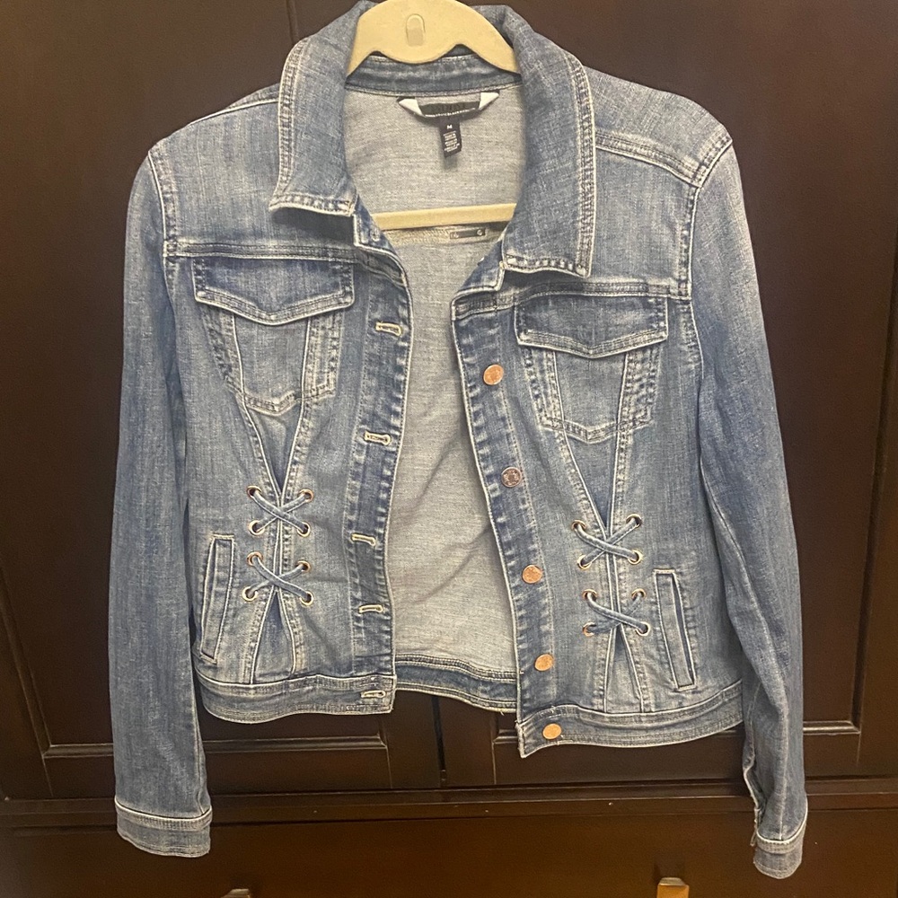 WHBM Women's Blue Denim Jacket